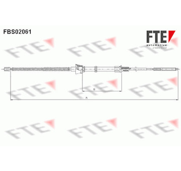 Tazne lanko, parkovaci brzda FTE 9250063