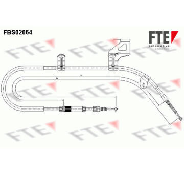 Tazne lanko, parkovaci brzda FTE FBS02064