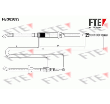 Tazne lanko, parkovaci brzda FTE FBS02083