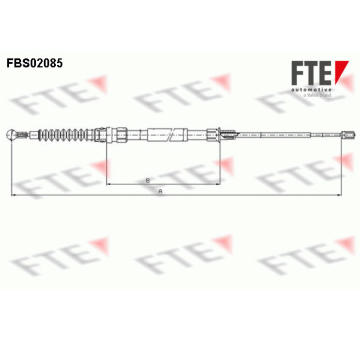 Tažné lanko, parkovací brzda FTE 9250085