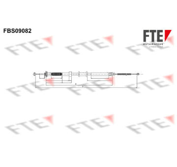 Tažné lanko, parkovací brzda FTE 9250302