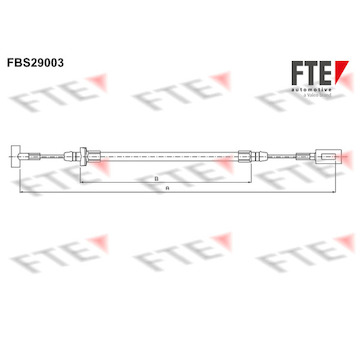 Tažné lanko, parkovací brzda FTE 9250656