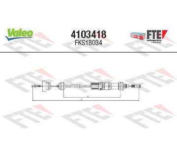 Tazne lanko, ovladani spojky FTE 4103418