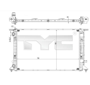 Chladič, chlazení motoru TYC 702-0036