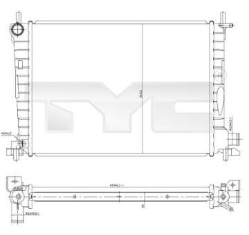 Chladič, chlazení motoru TYC 710-0027