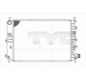 Chladič, chlazení motoru TYC 710-0034