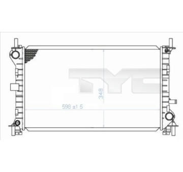 Chladič, chlazení motoru TYC 710-0040