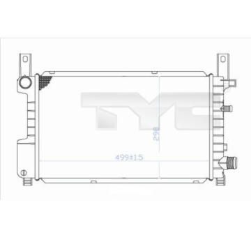 Chladič, chlazení motoru TYC 710-0049