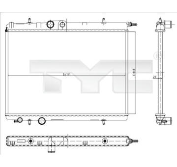 Chladič, chlazení motoru TYC 726-0007