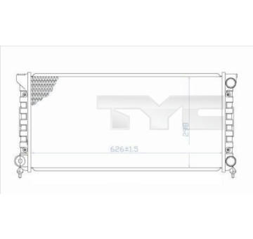 Chladič, chlazení motoru TYC 737-0033
