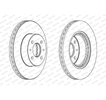 Brzdový kotouč FERODO DDF1006C