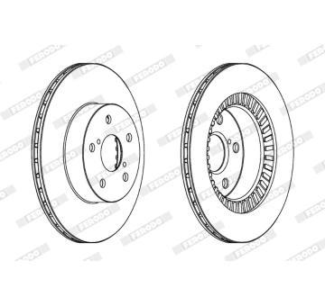 Brzdový kotouč FERODO DDF1009C