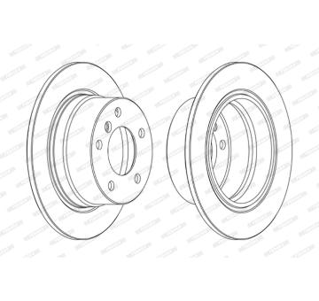 Brzdový kotouč FERODO DDF1028C