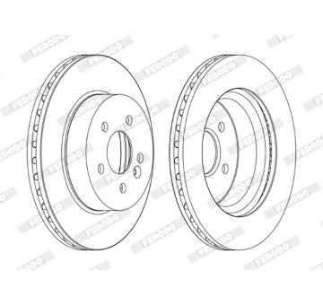 Brzdový kotouč FERODO DDF1036C