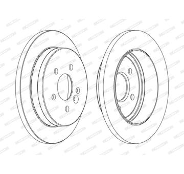 Brzdový kotouč FERODO DDF1037C