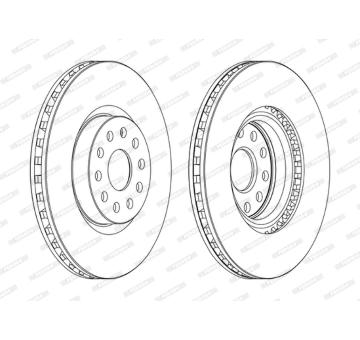 Brzdový kotouč FERODO DDF1062C