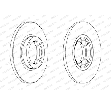 Brzdový kotouč FERODO DDF1076C