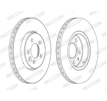 Brzdový kotouč FERODO DDF1080C