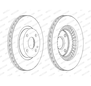 Brzdový kotouč FERODO DDF1105C