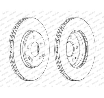 Brzdový kotouč FERODO DDF1134C