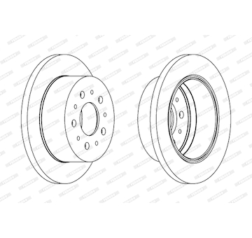 Brzdový kotouč FERODO DDF1144C