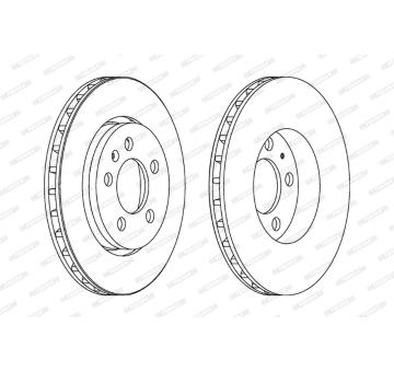 Brzdový kotouč FERODO DDF1154C