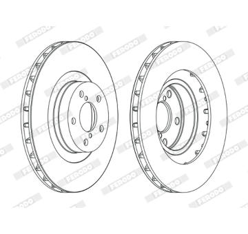 Brzdový kotouč FERODO DDF1175C