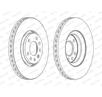 Brzdový kotouč FERODO DDF1215C