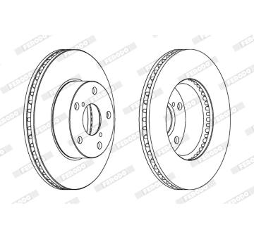 Brzdový kotouč FERODO DDF1216C