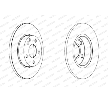 Brzdový kotouč FERODO DDF1219C