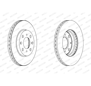 Brzdový kotouč FERODO DDF1231C