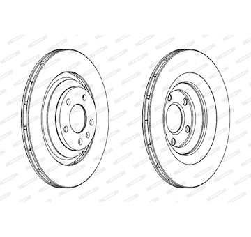 Brzdový kotouč FERODO DDF1240C