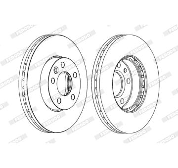 kotouč brzdový FERODO DDF1253C-1