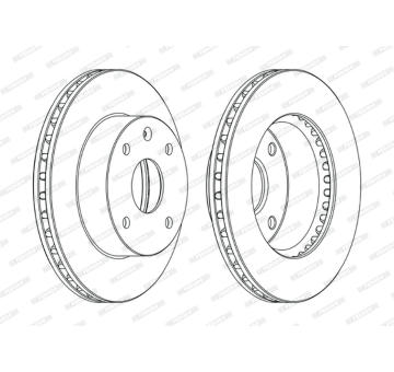 Brzdový kotouč FERODO DDF1257C