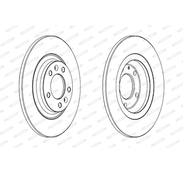 Brzdový kotouč FERODO DDF1275C