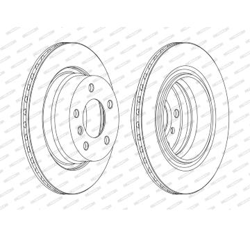 Brzdový kotouč FERODO DDF1285C