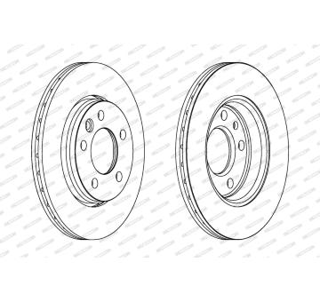Brzdový kotouč FERODO DDF1286