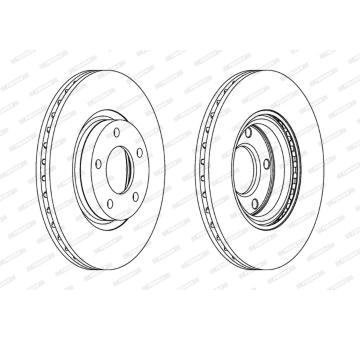 Brzdový kotouč FERODO DDF1312C