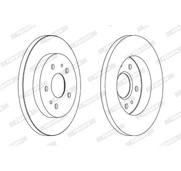Brzdový kotouč FERODO DDF1387