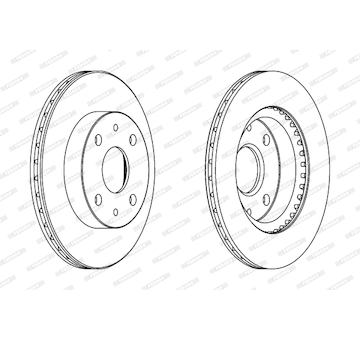 Brzdový kotouč FERODO DDF1394C