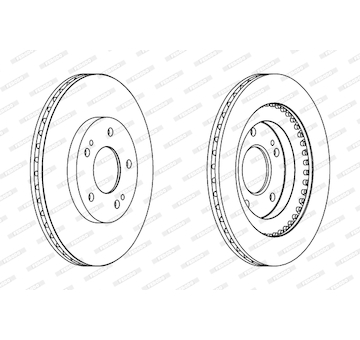 Brzdový kotouč FERODO DDF1399