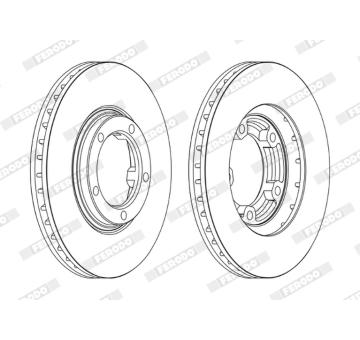 Brzdový kotouč FERODO DDF1404C