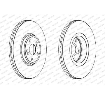 Brzdový kotouč FERODO DDF1405