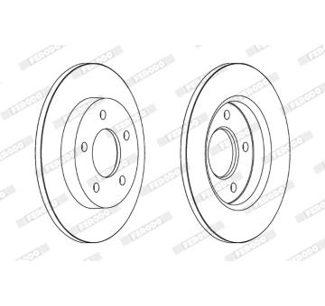 Brzdový kotouč FERODO DDF1420C