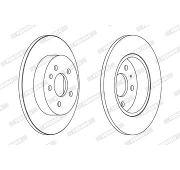 Brzdový kotouč FERODO DDF1423C