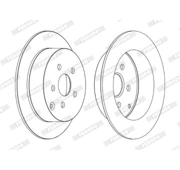 Brzdový kotouč FERODO DDF1485C