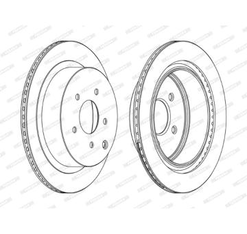Brzdový kotouč FERODO DDF1506C