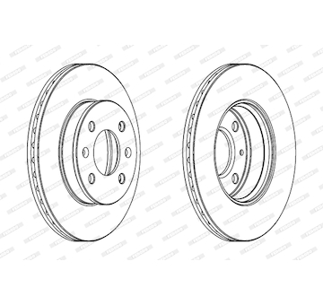 Brzdový kotouč FERODO DDF1529C