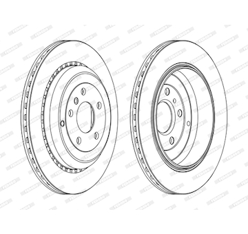 Brzdový kotouč FERODO DDF1531C