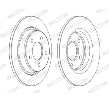 Brzdový kotouč FERODO DDF1546C